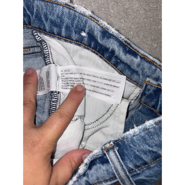 Abercrombie & Fitch Women's Jeans 28/6r The Dad High Rise Button Fly Distressed - Image 3