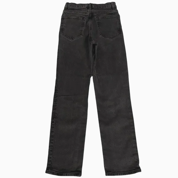 Reformation Jeans Size 23 Straight Leg Erie Wash Vintage Black High Rise Waist - Image 2