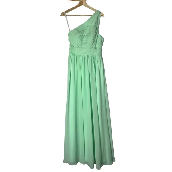 Azazie Molly Mint Bright Green‎ Formal Bridesmaid Dress A6 - Image 4