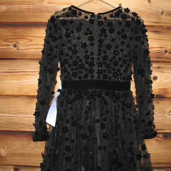 Mac Duggal Embellished Illusion Fit & Flare Dress 67007 Black - Image 12