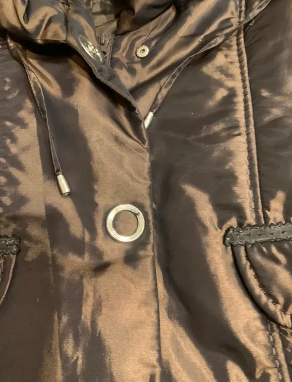 STUNNING VINTAGE TREASURE snowsmile metallic Brown Moscow Chic Quilted Puffer s - Image 14