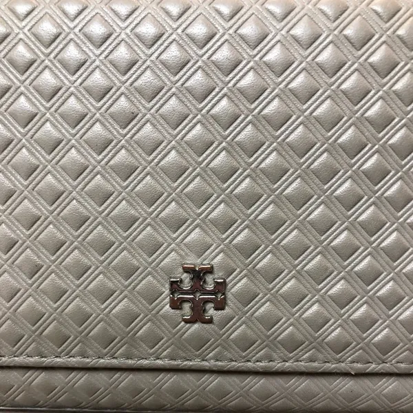 Tory Burch Marion Embossed Leather Convertible Clutch Wristlet, Taupe - Image 2