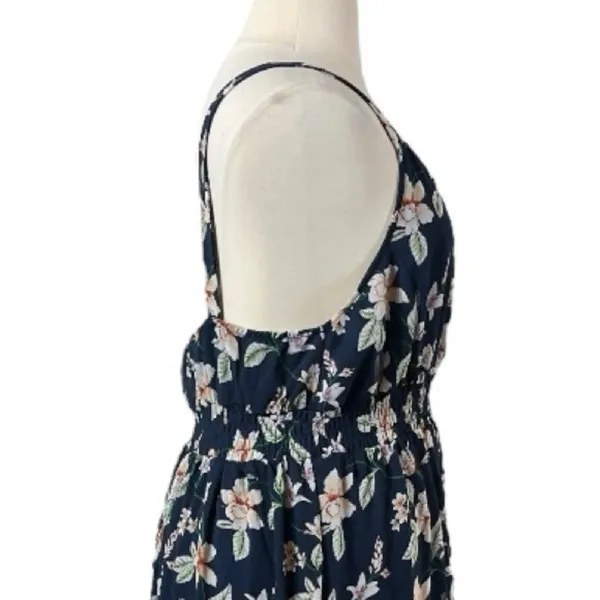 3rd + Malt New Midi Dress Smocked Hi Low Blue Pink Floral Women’s Plus Size 3XL - Image 7