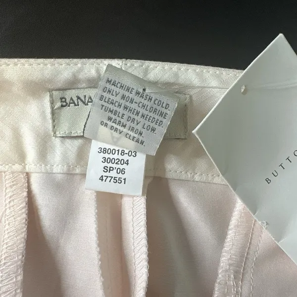Banana Republic Pants Womens 14 Light Pink Wide Leg Snow Day High Rise Cropped - Image 10