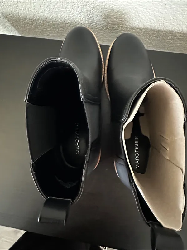 Marc Fisher Modesty Block Heel Round Toe Dress Booties - Image 5