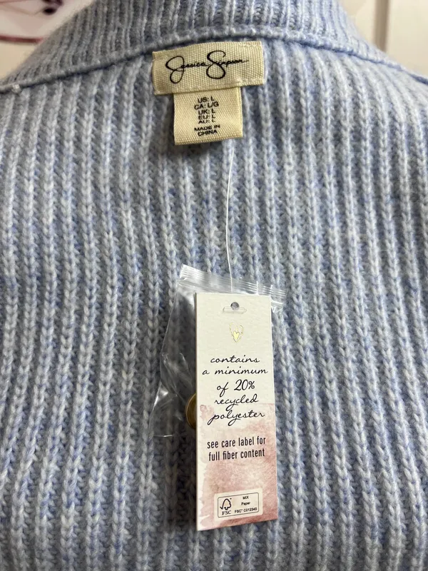 Jessica Simpson light blue cardigan sweater - Image 6