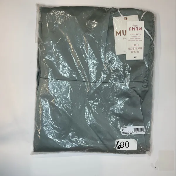 Show Me Your‎ MuMu NWT Shannon One Shoulder Dress Light Green Silver Satin Sz XS - Image 6
