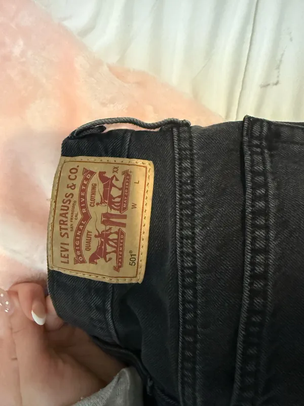 Levi’s Black 501 Jean Shorts - Image 3