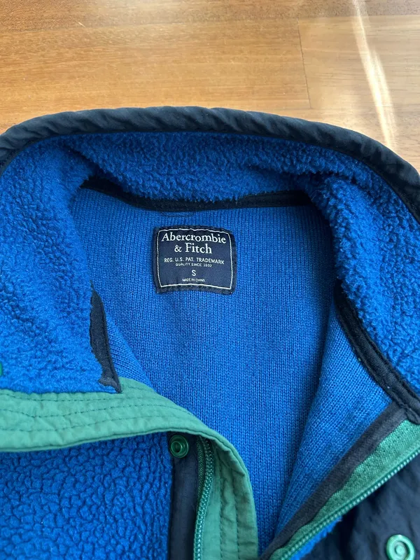 Abercrombie Fleece snap quarter zip - Image 7