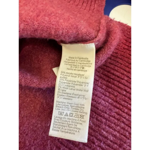 JCrew‎ Extra Soft Wool Crewneck Sweater Womens M Long Sleeve Knit Cozy Preppy - Image 6