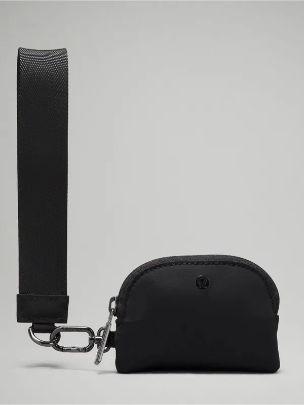 lululemon athletica NWT Dual Pouch Wristlet Strap Key & Accessory Holder Black - Image 4