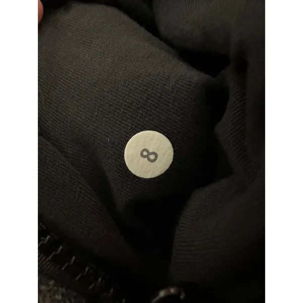 Lululemon Jacket Women 8 Grey Karmacollected Collared Cotton Fleece‎ Super Soft - Image 9