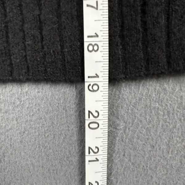 Madewell Sweater Womens Small Black Ribbed Knit Crewneck Long Sleeve Pullover - Image 7