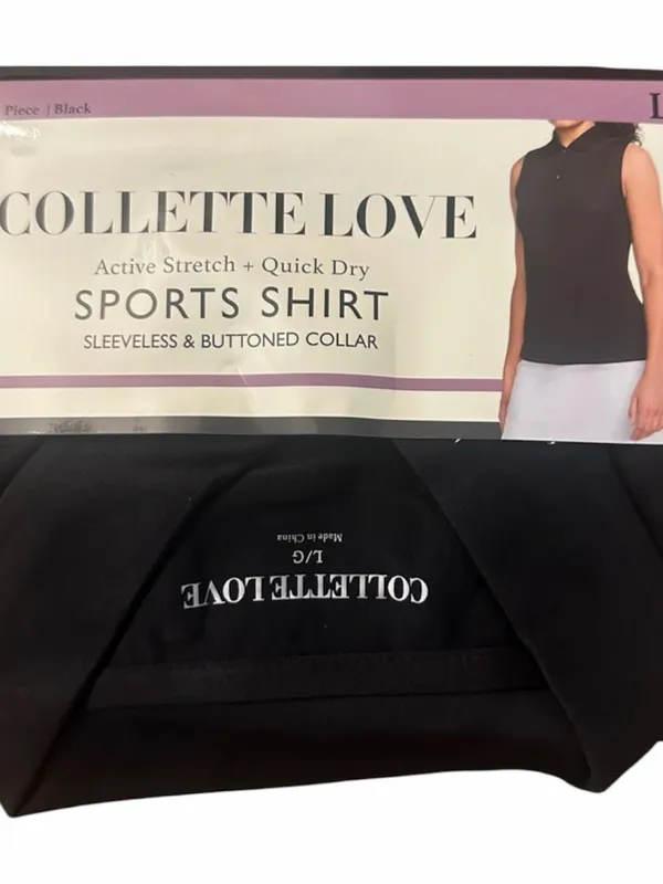 Collette Love Black Sports Shirt NWT L - Image 2