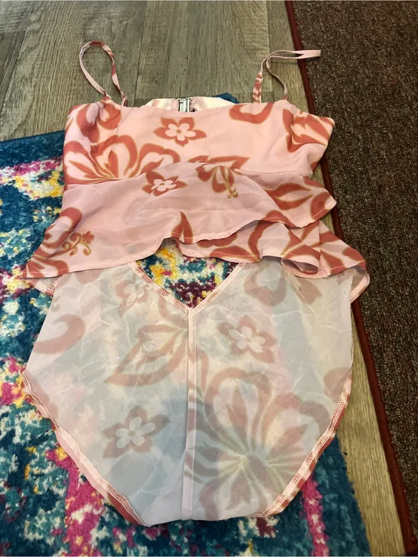 Tiger mist floral orange and pink top - Image 6