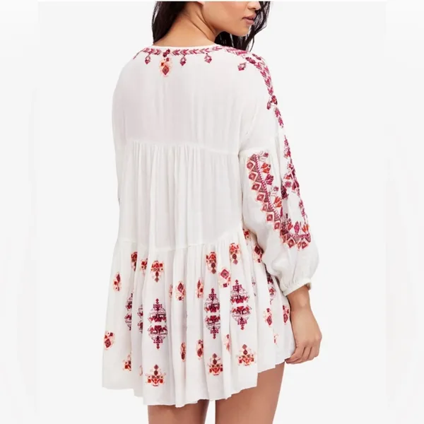 Free People Arianna Tunic in Ivory Size M - Image 2