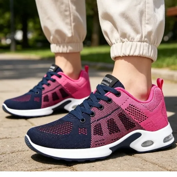 BRAND NEW ~ Women's Blue & Pink Lightweight Walking Shoes Mesh Sneakers ~ 8 1/2 - Image 3