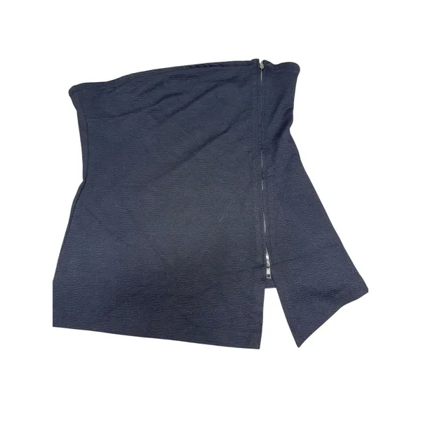Maeve x Anthropologie Asymmetrical Zipper Tube Top Black/Noir Size Large - Image 8