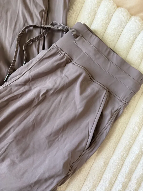 Amazon Women’s Taupe Jogger Pants - Casual Drawstring Waist - Image 2
