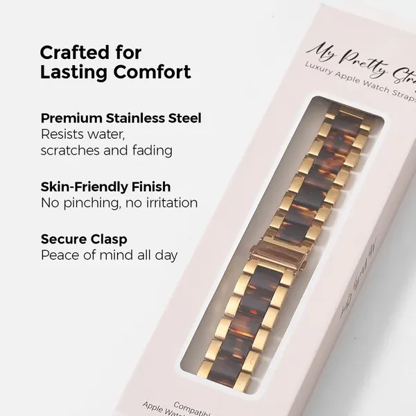 My Pretty Strap Apple Watch Band Gold - Image 3