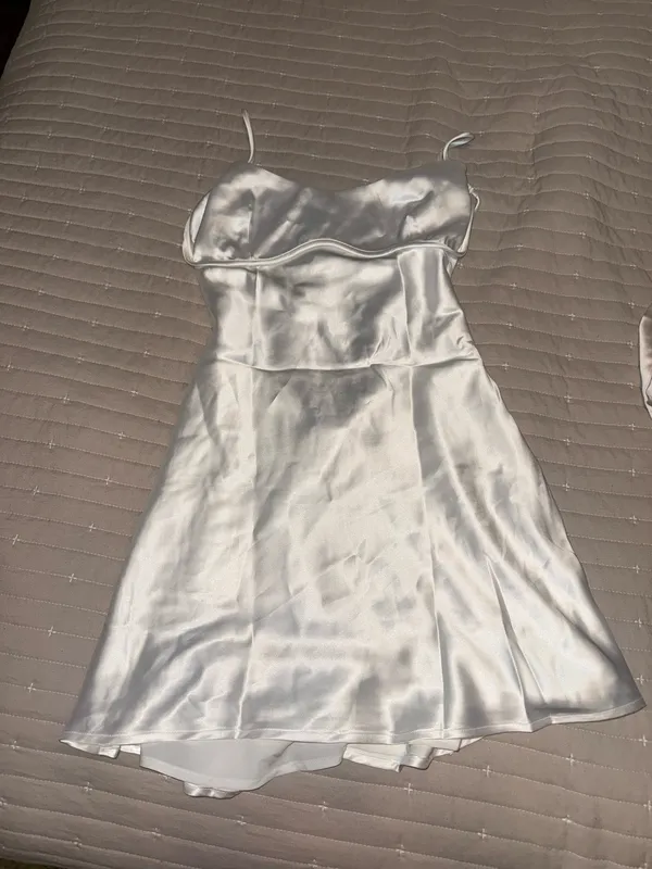NWT Princess Polly white satin mini dress - Image 5