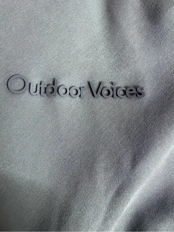 Outdoor Voices Exercise Dress Medium Green Built-In Shorts Strappy Back - Image 3