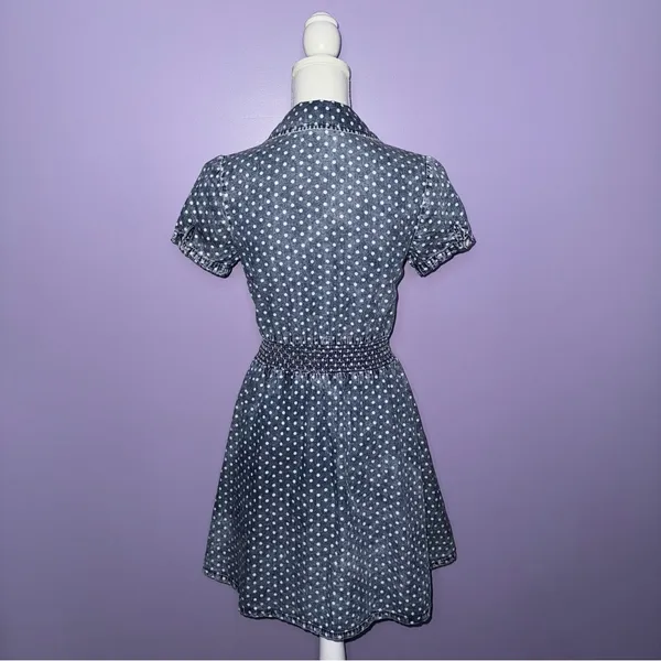 Mossimo Supply Co. Denim Polka Dot Dress - Image 8