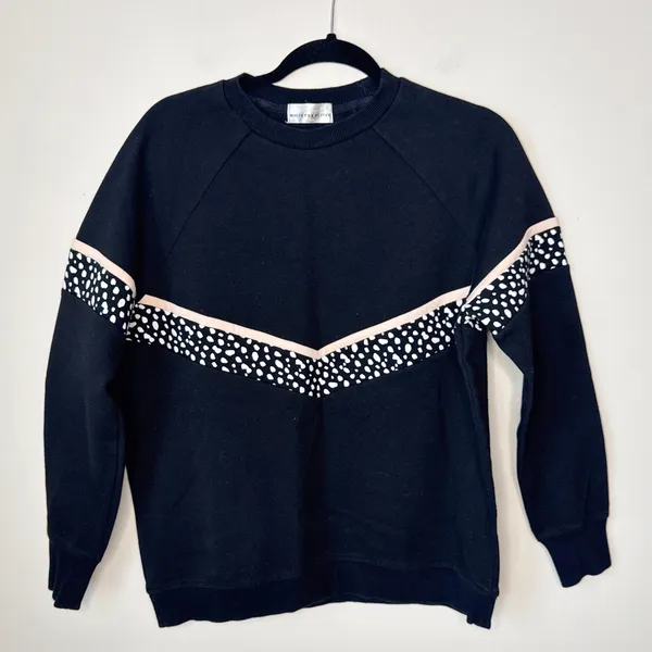 Sarah’s Day x White Fox Active All‎ I Do Is Brunch Blackout Sweater Medium - Image 3