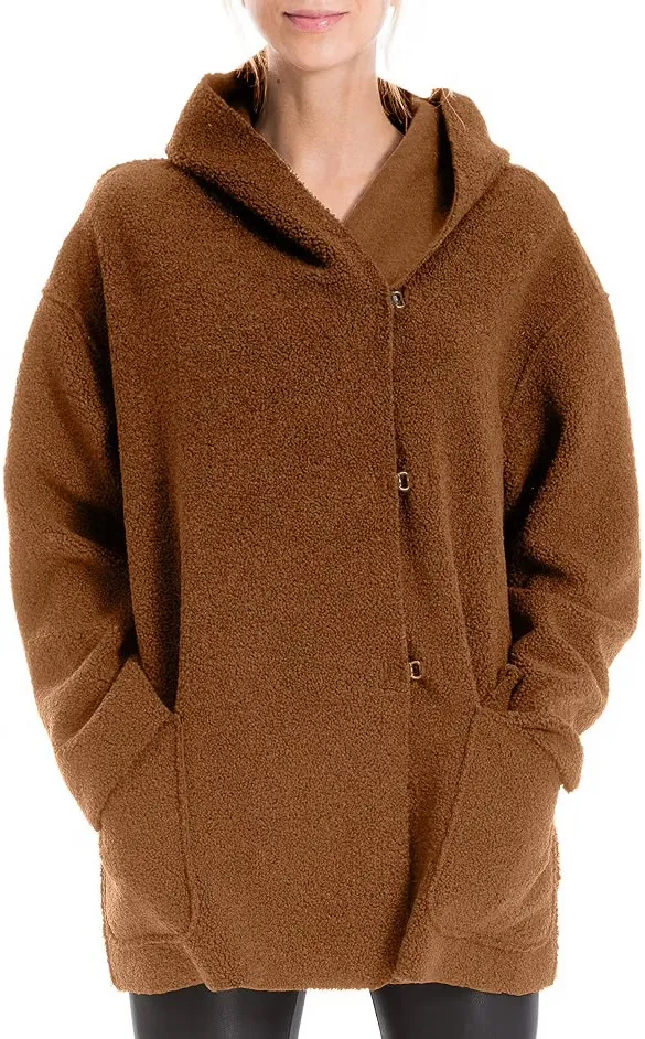 Max Studio Women's Hooded Coat | Size S - Image 4