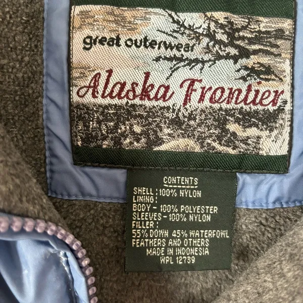 Great Outerwear fleece lined jacket Size XL Blue - Image 8