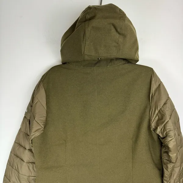 Columbia Boundary Bay Hybrid Jacket Sz Medium Womens Army Olive Green - Image 13