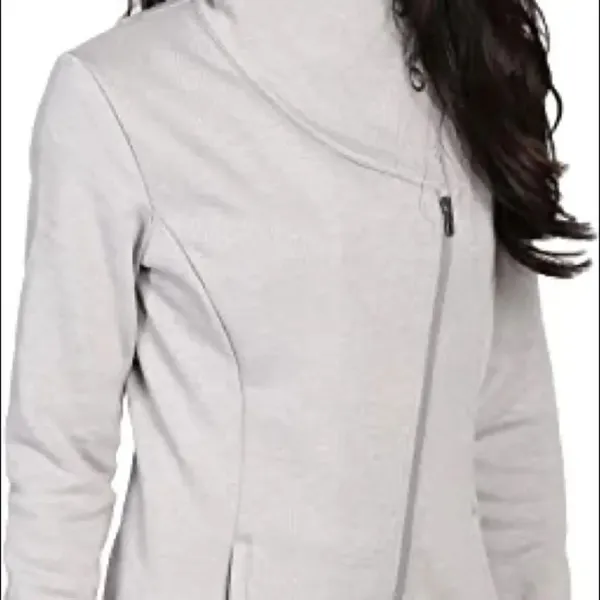 ✨Lucy Asymmetrical Zip Button Closure Yoga Jacket✨ Blue Size XS - Image 8