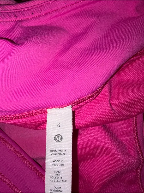 Lululemon Speed Short Pink Running Shorts Athletic Workout Size 6 - Image 7