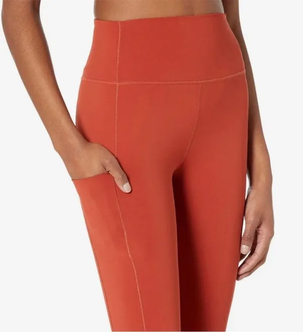 Splits59 Tread High Waist Techflex Leggings in Orange - Image 3