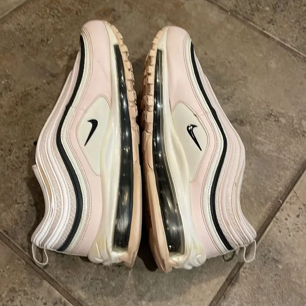 Nike Air Max 97 Pink Leather Sneaker Shoe Womens Size 9.5 921733-603 - Image 6