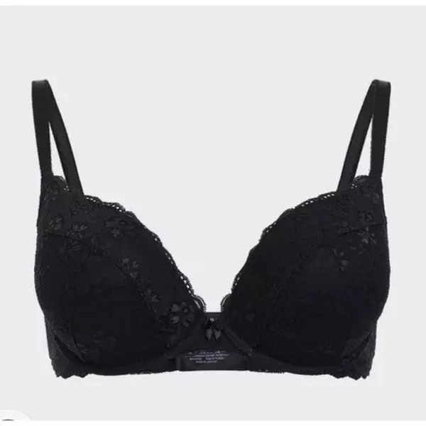 Torrid XO ULTRA PLUNGE PUSH-UP BRA - LACE BLACK Size 46D NWT - Image 2