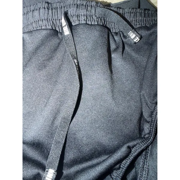 Nike Dri-FIT Running Shorts‎ Womens Large Black 3 Inch Inseam Zip Pocket - Image 5