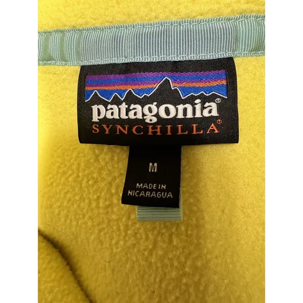 Patagonia Lightweight Synchilla Snap-T‎ Fleece Pullover Yellow Women’s Medium - Image 6