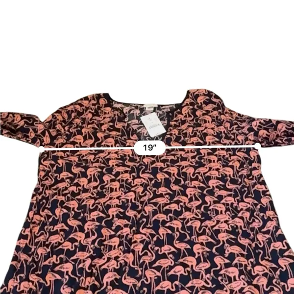J.Crew Factory NWT Tissue Tunic Swim Coverup Women’s Size‎ Small Flamingo Print - Image 5