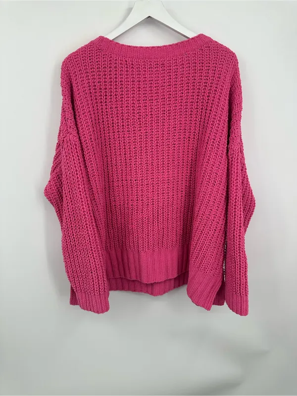 American Eagle Outfitters Pink Boho Baggy Sweater Size Medium - Image 6