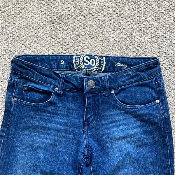 SO Women's Dark Blue Ankle Jeans - Image 2