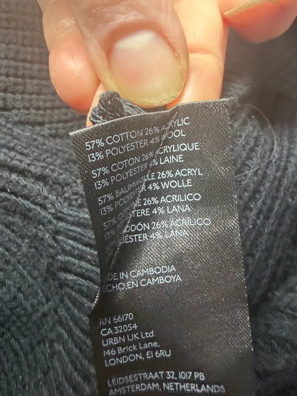 Maeve x Anthropologie cropped black wool blend turtleneck sweater size small. - Image 8