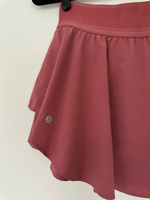Lululemon Court Rival High Rise Skirt Cherry Tint 6 - Image 4