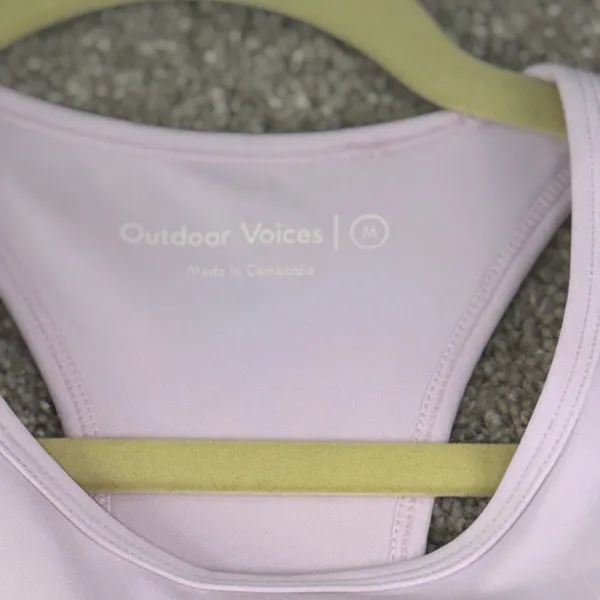 Outdoor Voices Exercise Dress Womens M Lavender Racerback Athletic Tennis Dress - Image 3