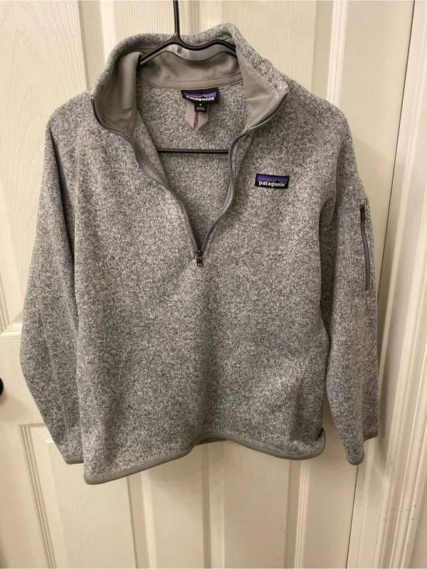 Patagonia Heather Gray 1/4-Zip Women's Sweater Fleece - Image 8