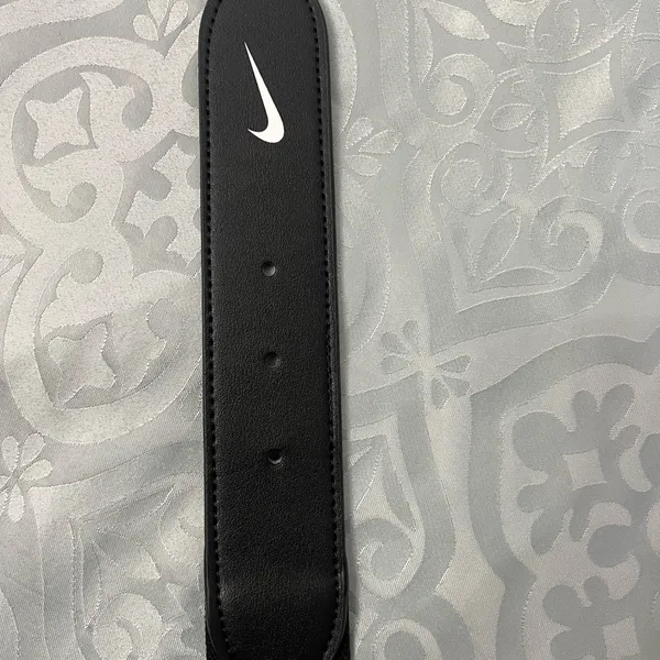 Nike Black Adjustable belt with White Nike logo - Image 4