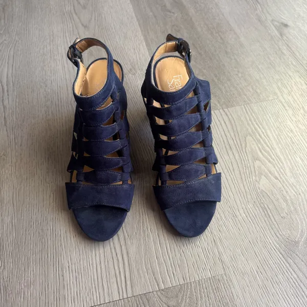 Franco Sarto Faux Suede Cut-Out Heels - Image 2