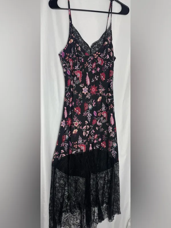 Y2K Lace Floral Maxi Dress Dark Romance Small WhimsyGoth Fairy Grunge NWOT - Image 6