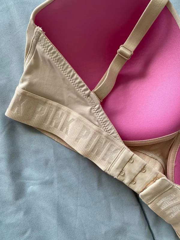 Victoria's Secret PINK Wear Everywhere Wireless Lightly Lined Bra Nude 36DD - Image 7