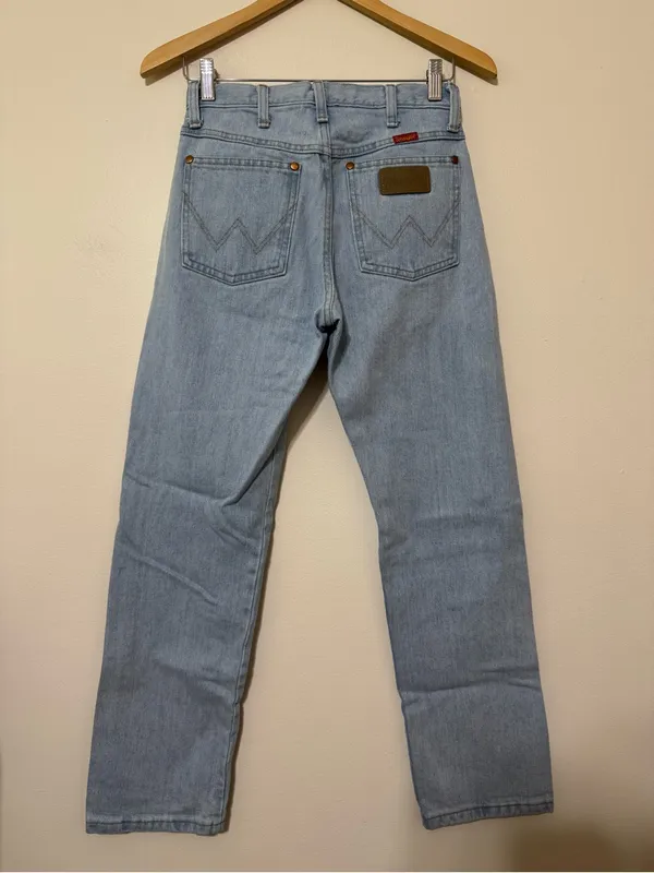 Wrangler Cowboy Cut Light Wash Straight Leg Jeans 1x30 - Image 4